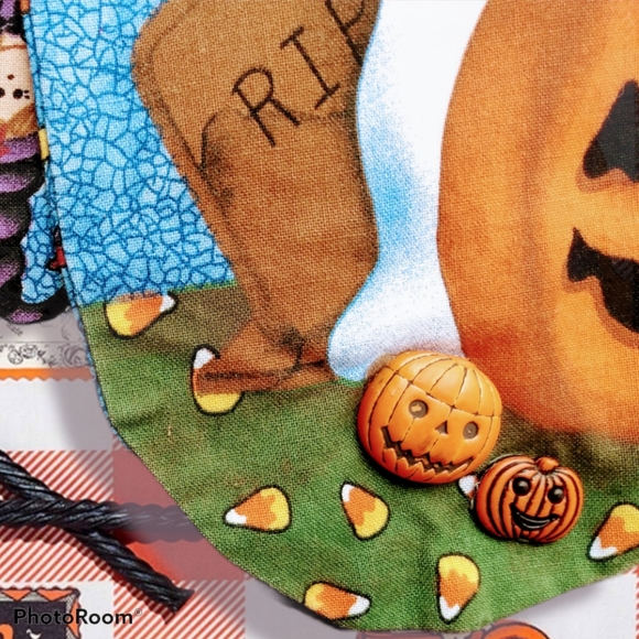 Vtg 90s Halloween vest reversible - Picture 10 of 16